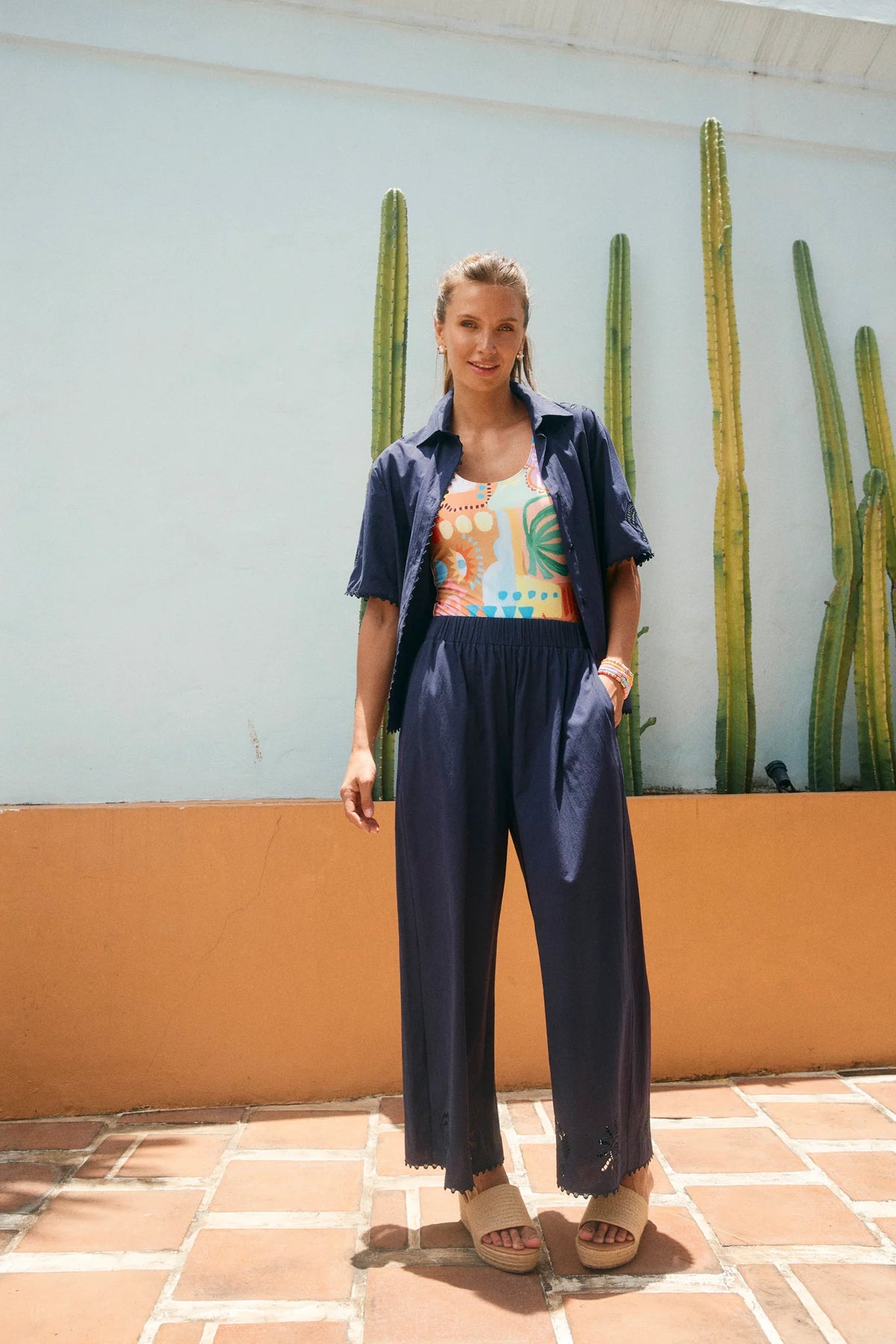 Haven Larissa Broderie Pant
