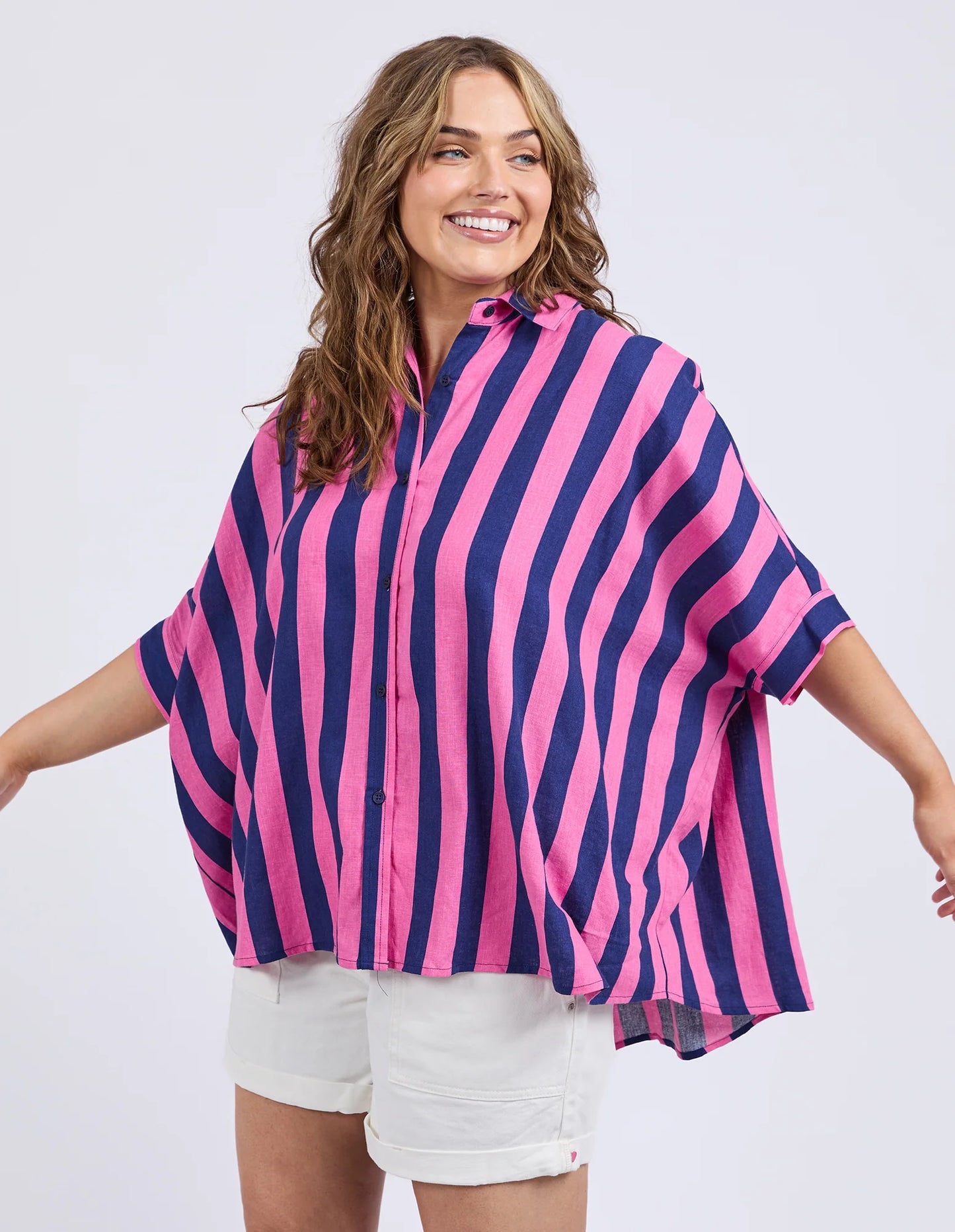 Elm Palermo Striped Shirt - blue/pink