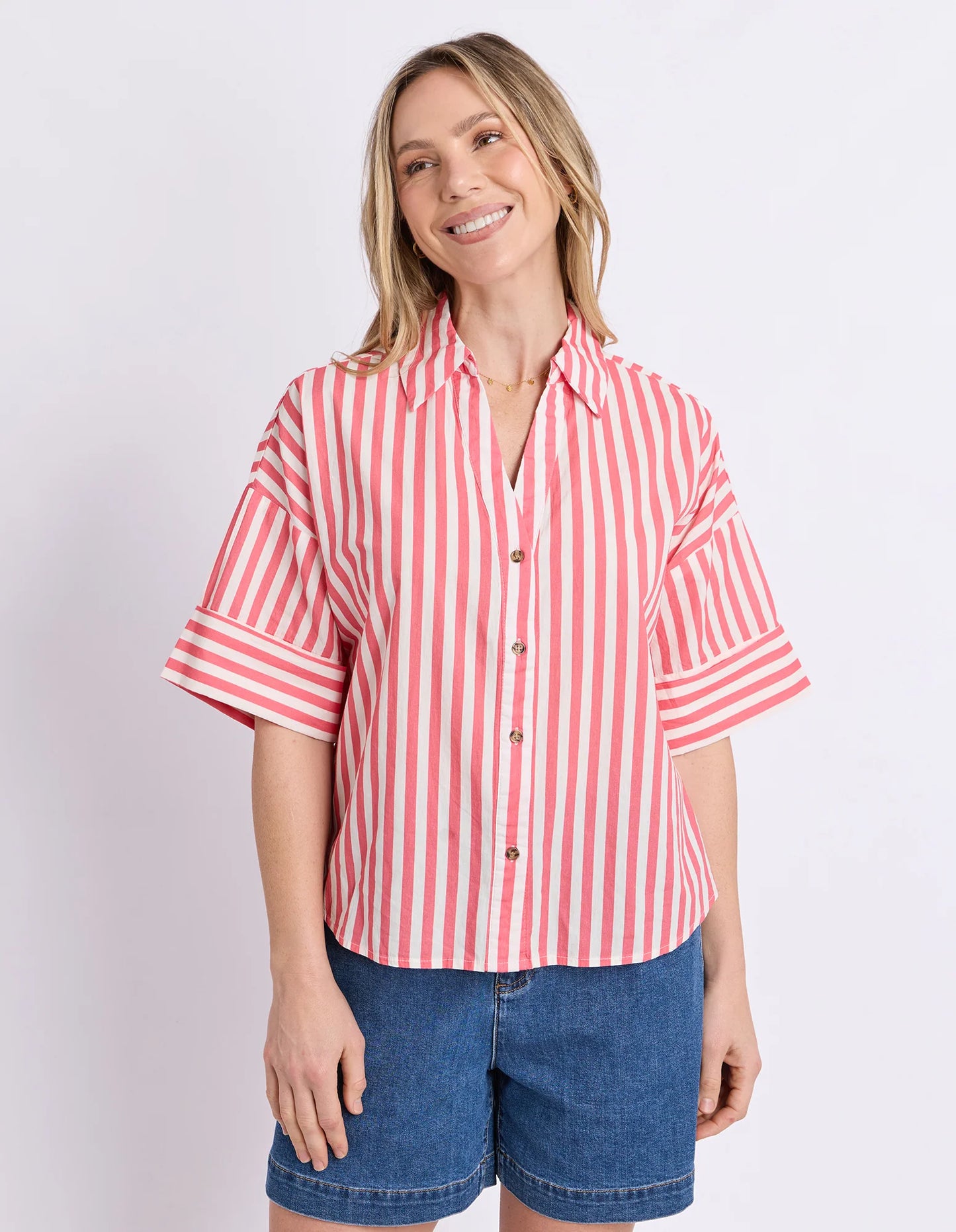 Elm Striped Holiday Shirt