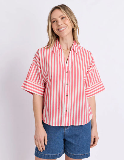 Elm Striped Holiday Shirt