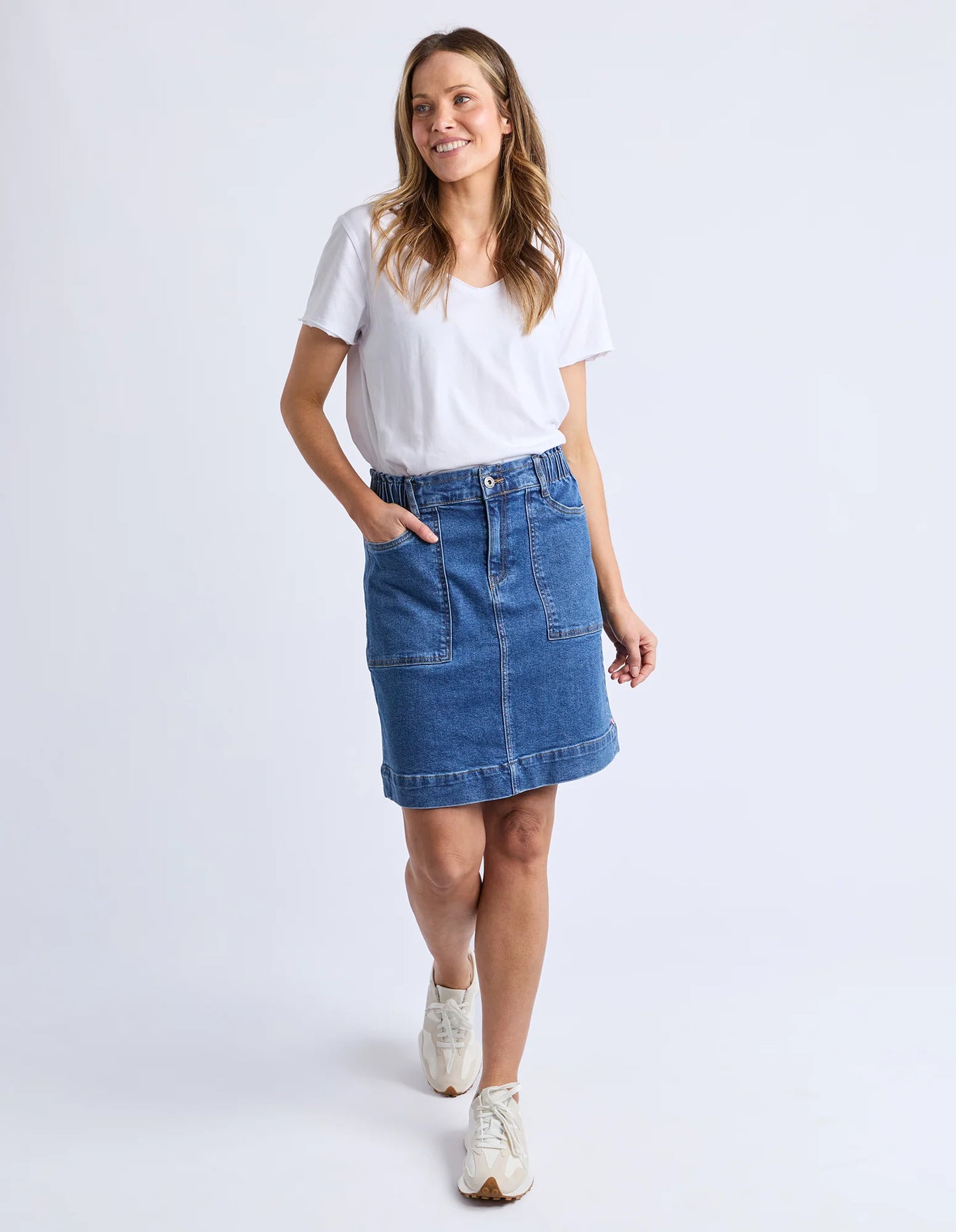 Elm Atlas Denim Skirt