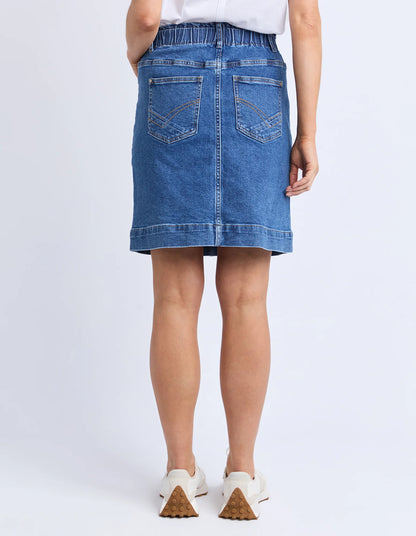 Elm Atlas Denim Skirt