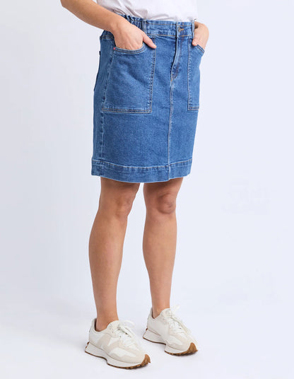 Elm Atlas Denim Skirt
