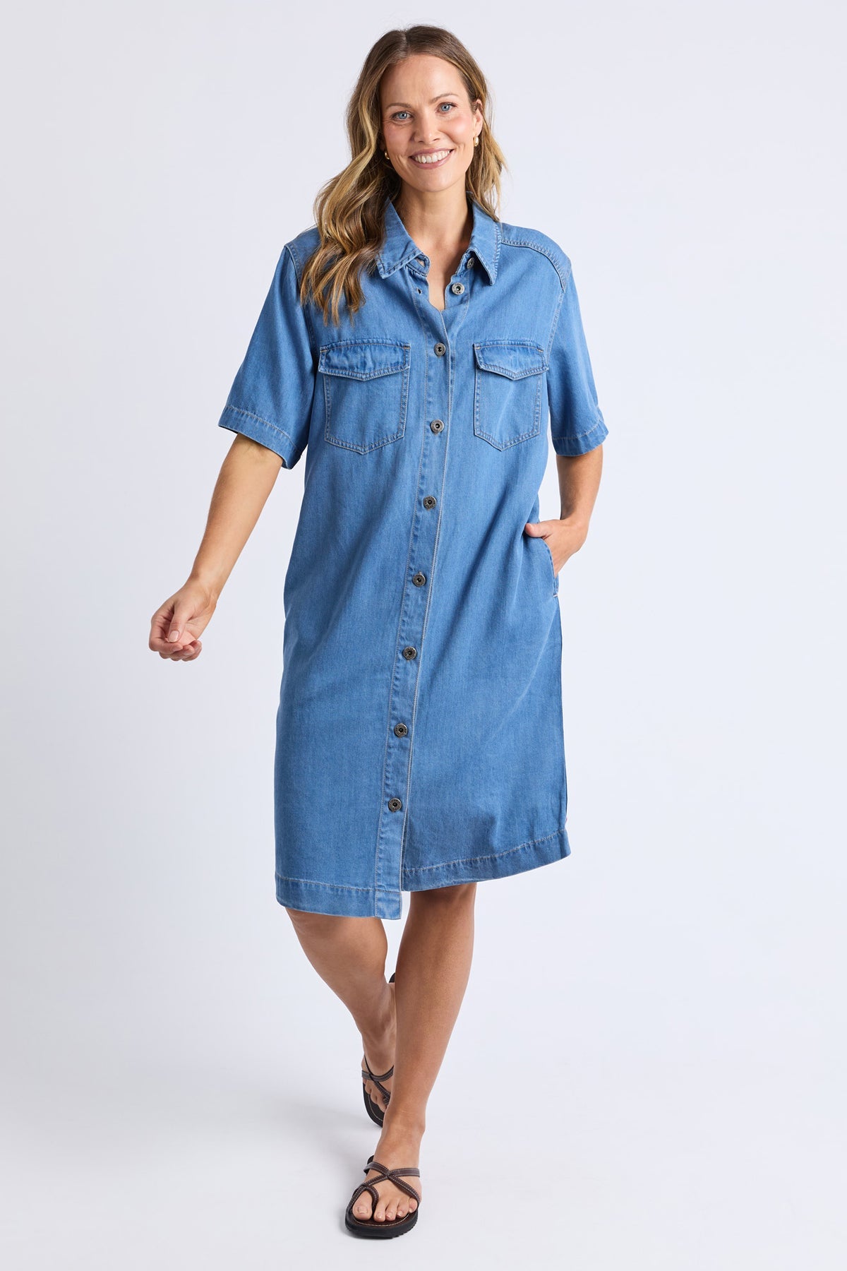 Elm Cora Denim dress