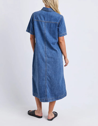 Elm Ayla Midi Denim Dress