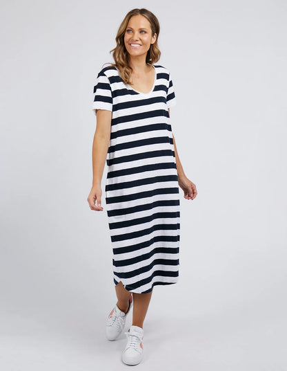 Elm Maeve midi dress stripe