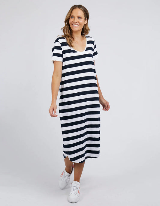 Elm Maeve midi dress stripe