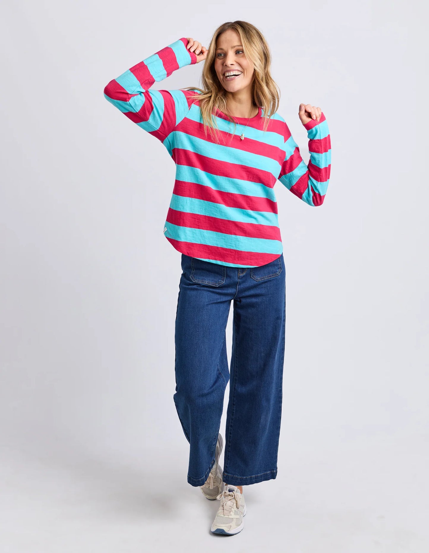 Elm Spritz Stripe L/S Tee