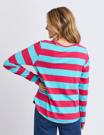 Elm Spritz Stripe L/S Tee