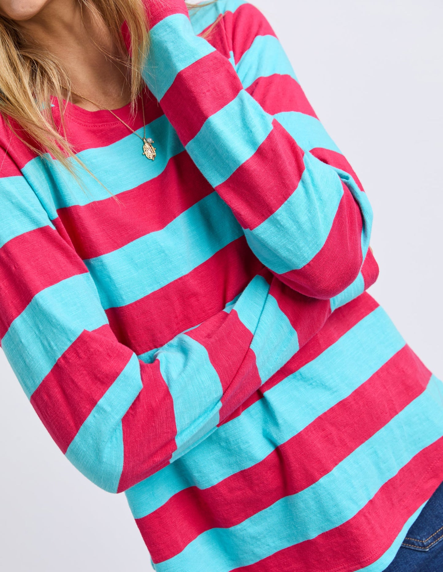 Elm Spritz Stripe L/S Tee