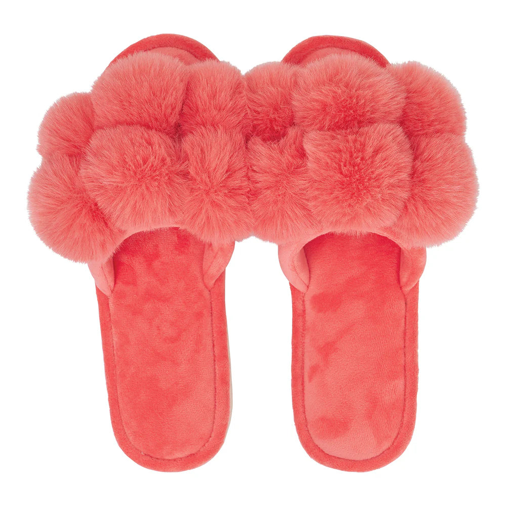 Annabel Trends Cozy Luxe Slippers - Melon