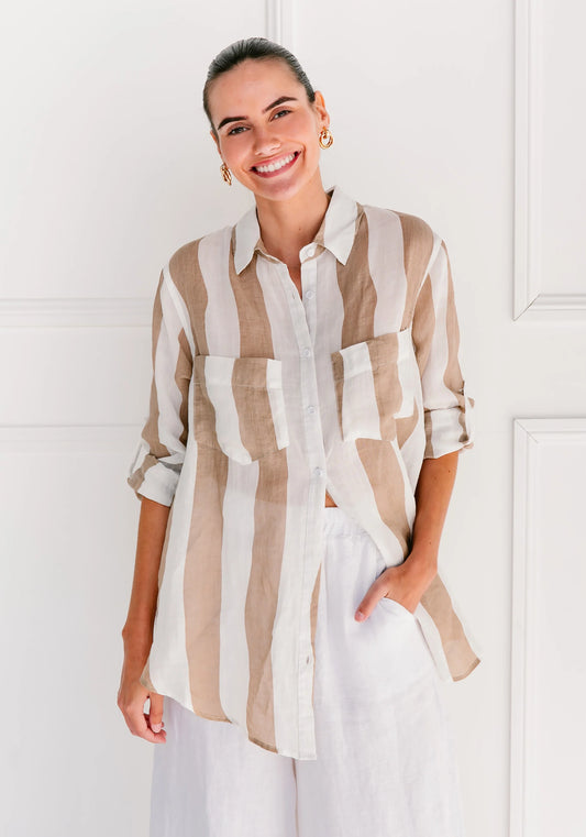 Soul Sparrow  Stripe Shirt