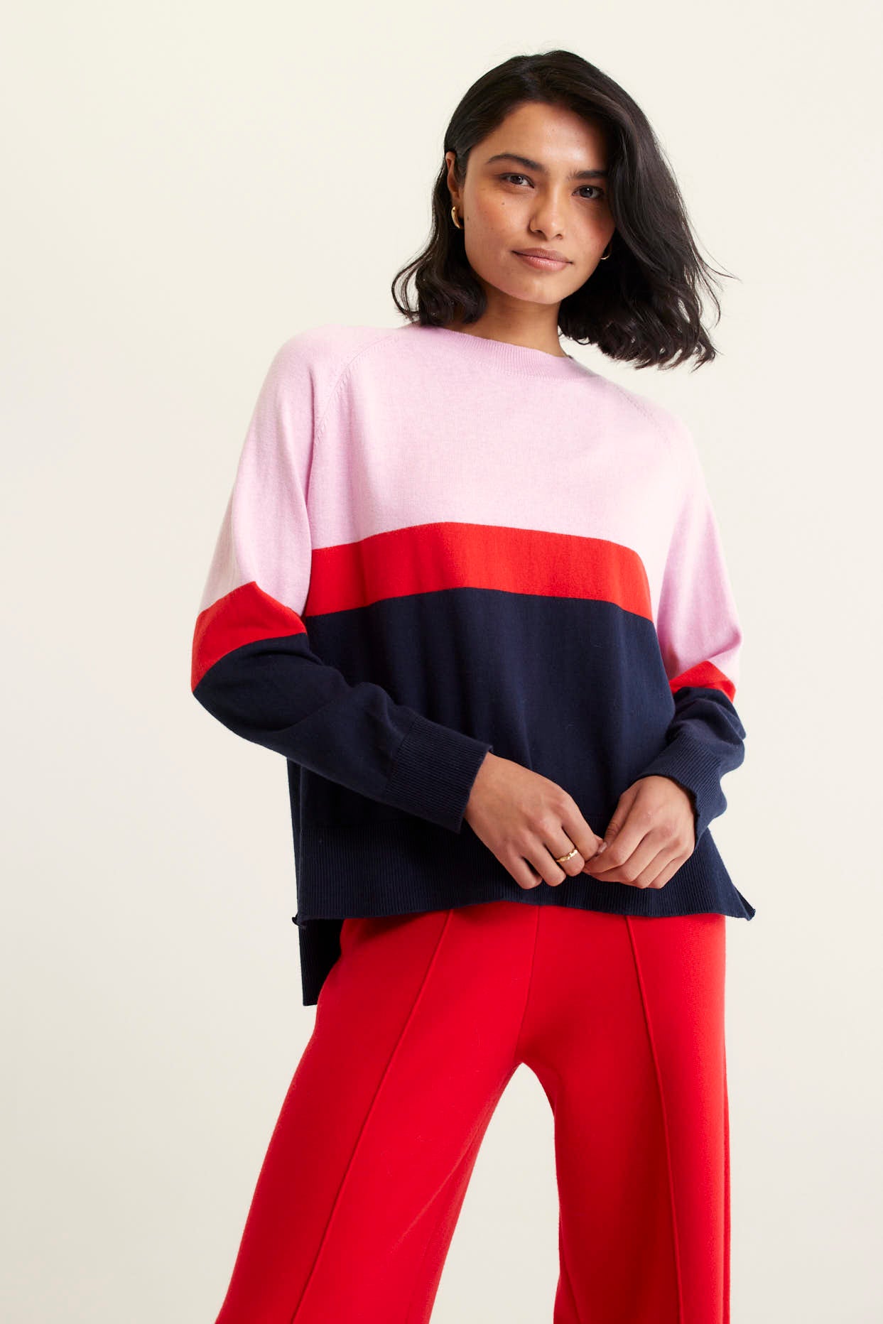 Alessandra Skyline Sweater - Sheer Pink