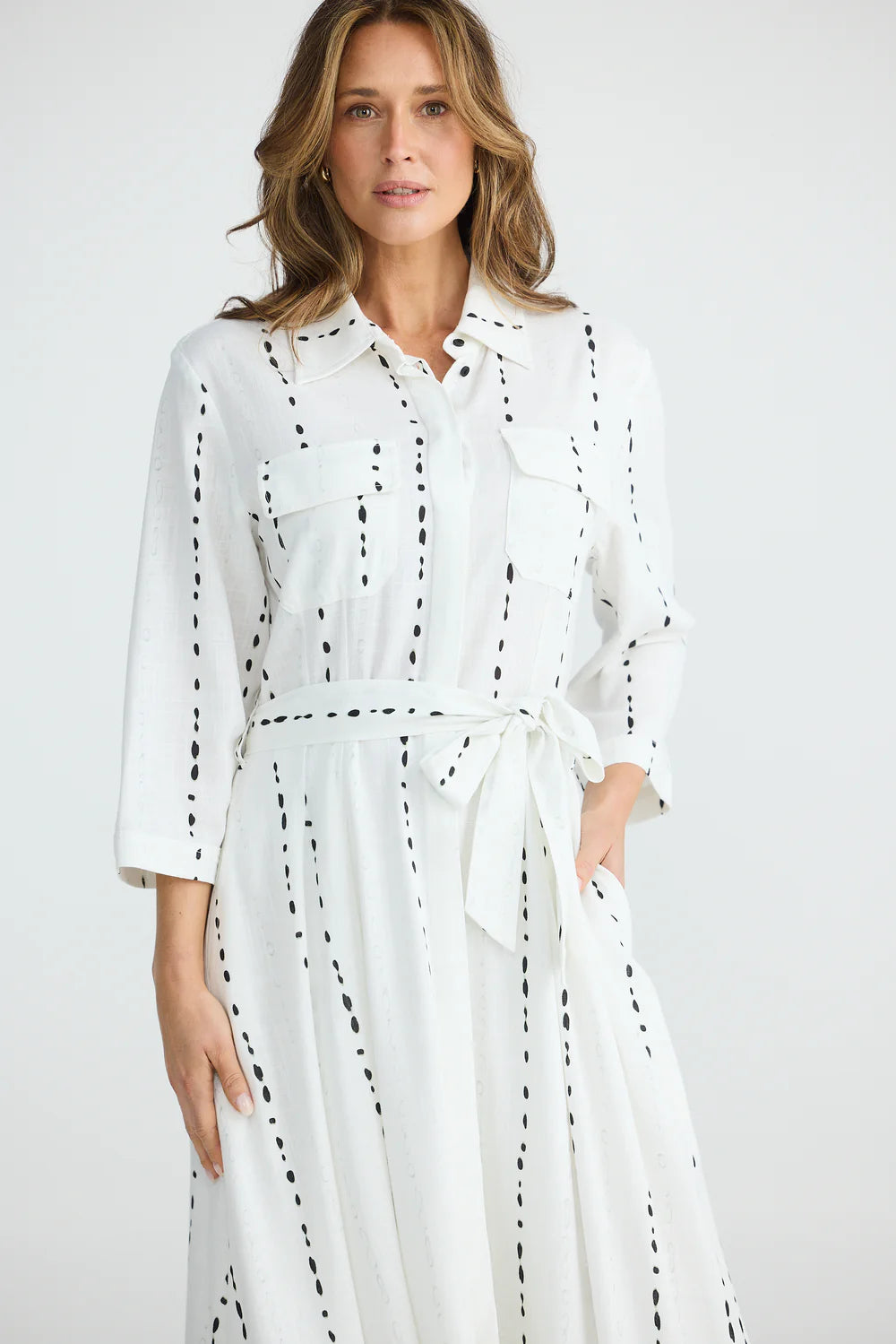 Brave & True Rossellini Dress - blurred lines Stem - Simply Beautiful Things Brave & True Rossellini Dress - blurred lines Stem - Simply Beautiful Things