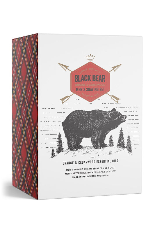 Empire Black Bear After Shave Gift Set - orange & cedarwood