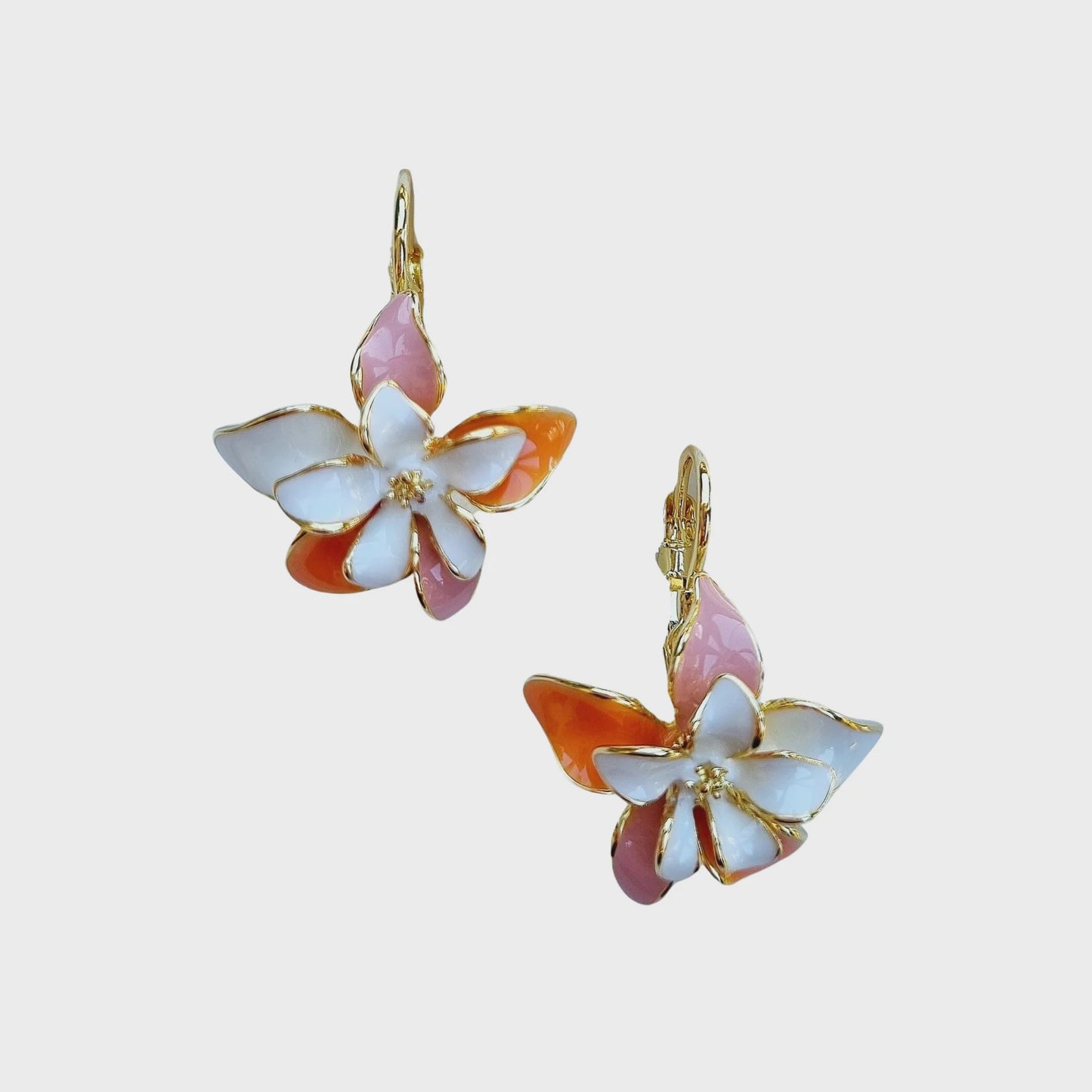 Zoda Yasmine Flower Enamel Earring