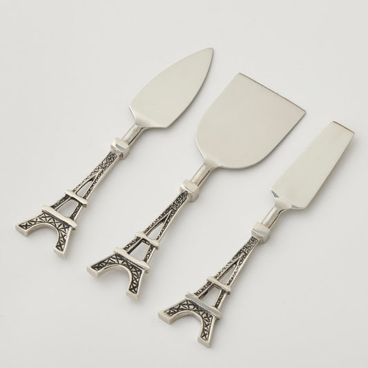 Pilbeam Eiffel Tower Cheese Knives - antique silver