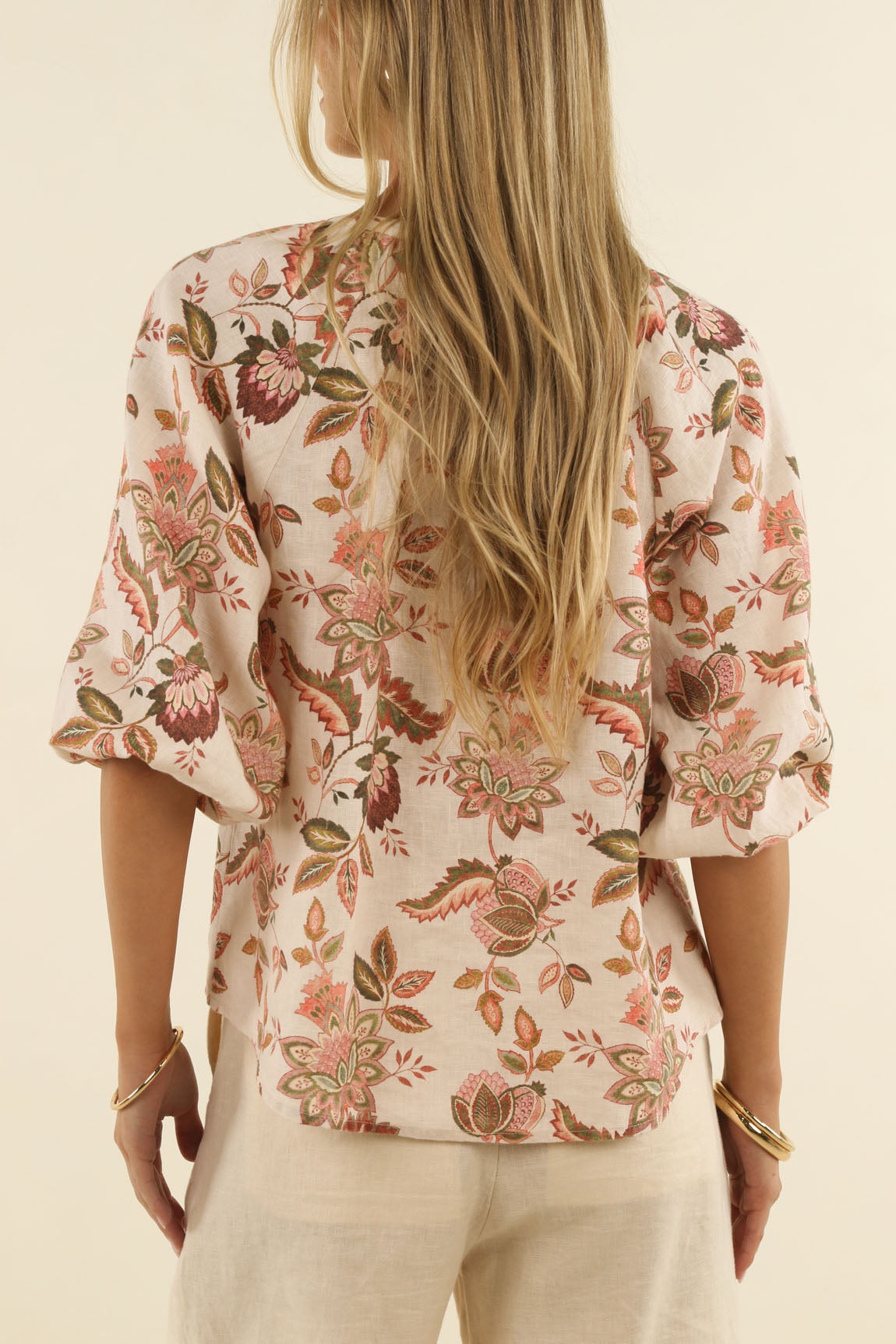 Humidity Bohemian Rose Blouse