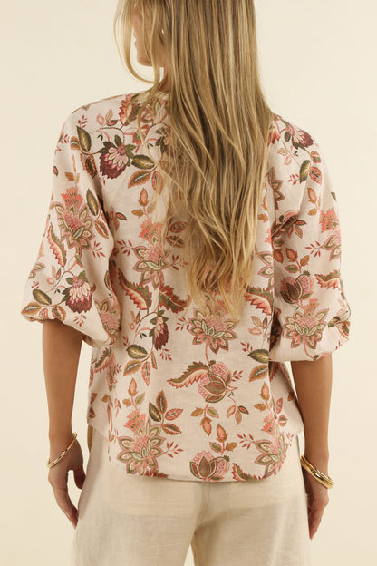 Humidity Bohemian Rose Blouse