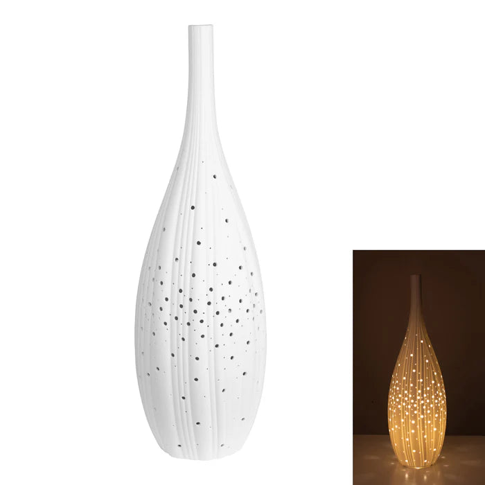 Lester Porcelain Bisque Bottle Table Lamp