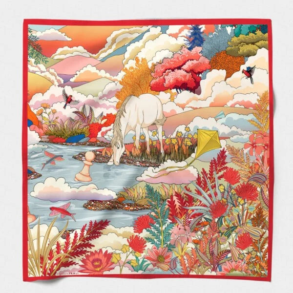 Maison Fanli Silk Scarf 50x50