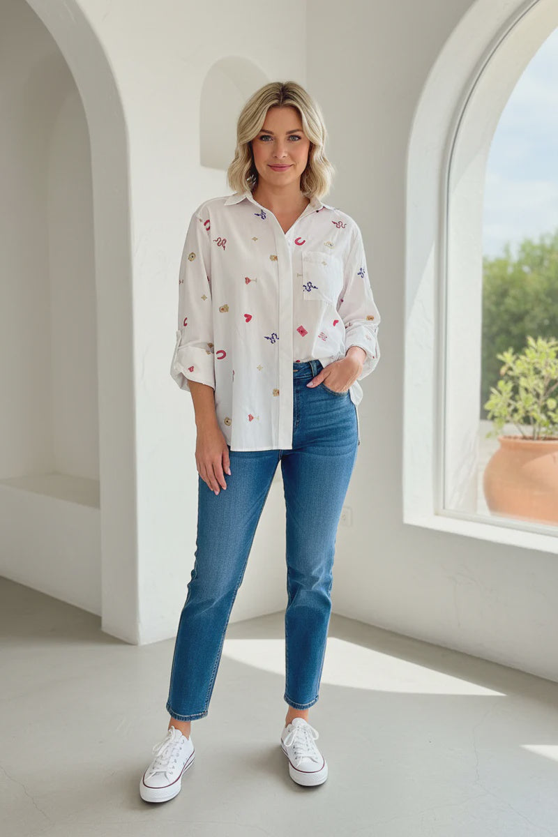 Label Of Love Embroidered Blouse