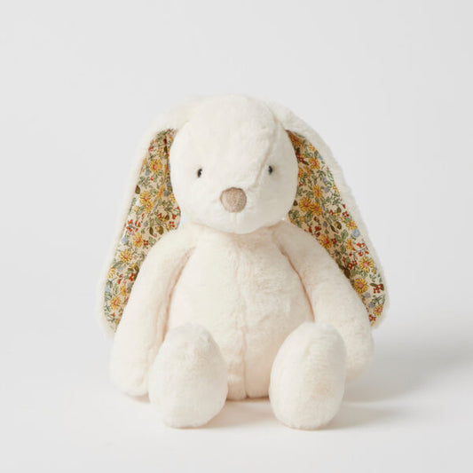 Jiggle & Giggle White Floral Bunny