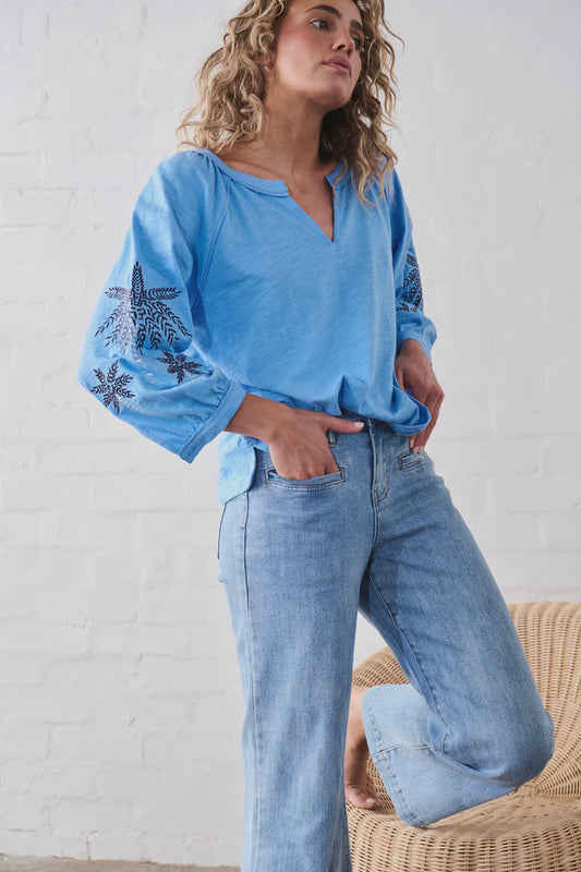 Kireina Kimberley Top - sky blue