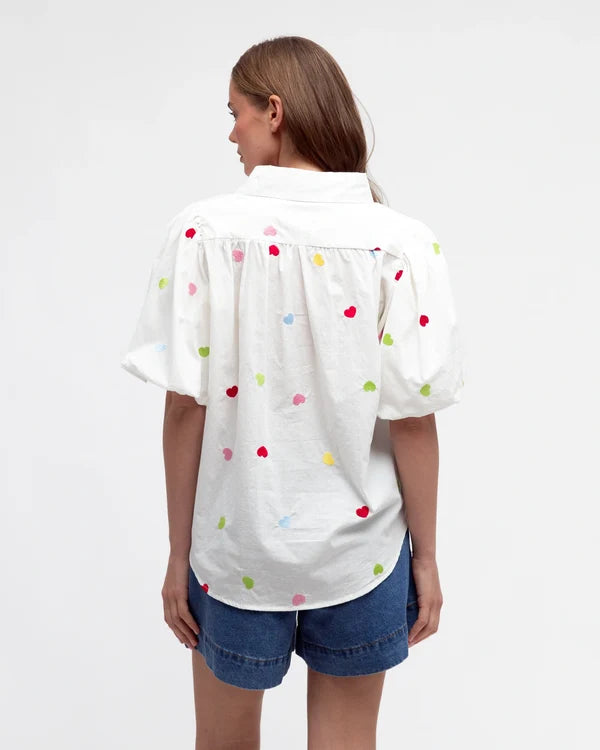 Label Of Love  Embroidered Heart Top