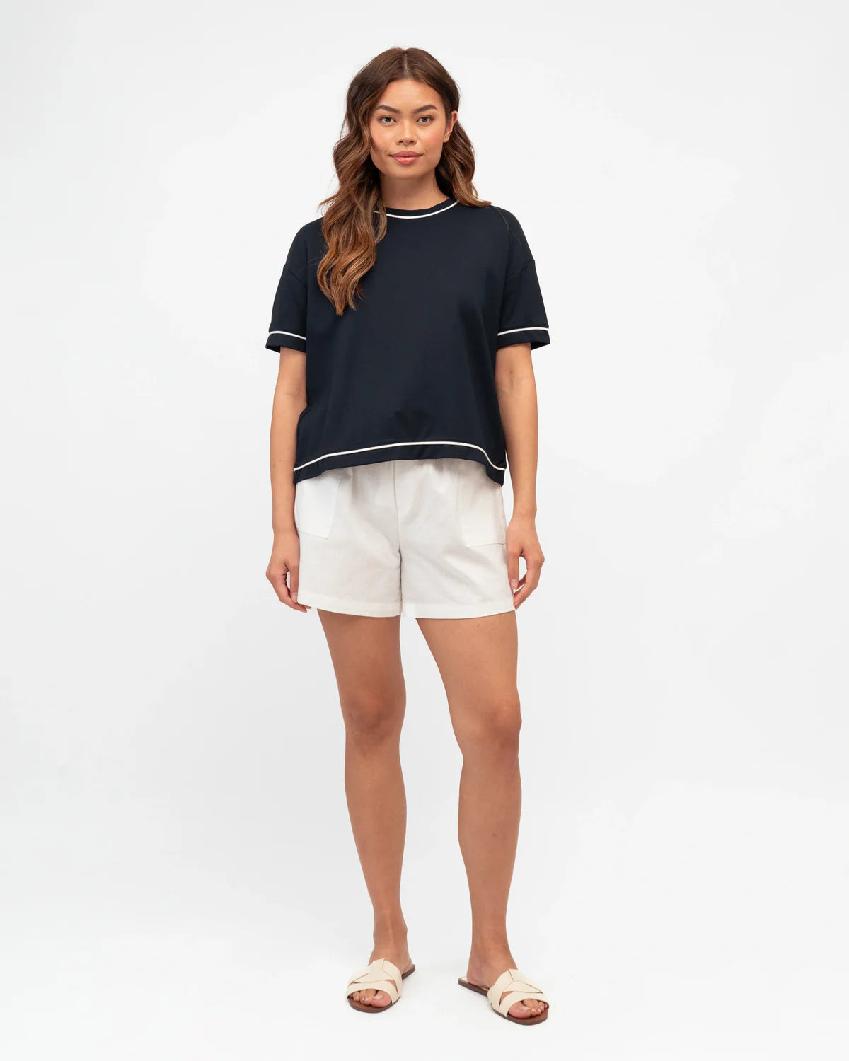 Label Of Love Contrast Tipped Tee
