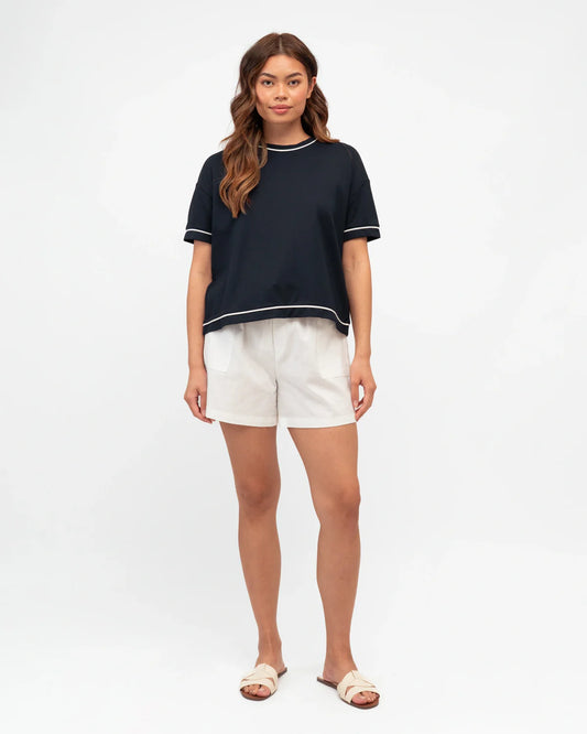 Label Of Love Contrast Tipped Tee
