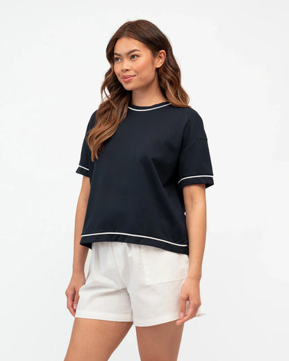 Label Of Love Contrast Tipped Tee