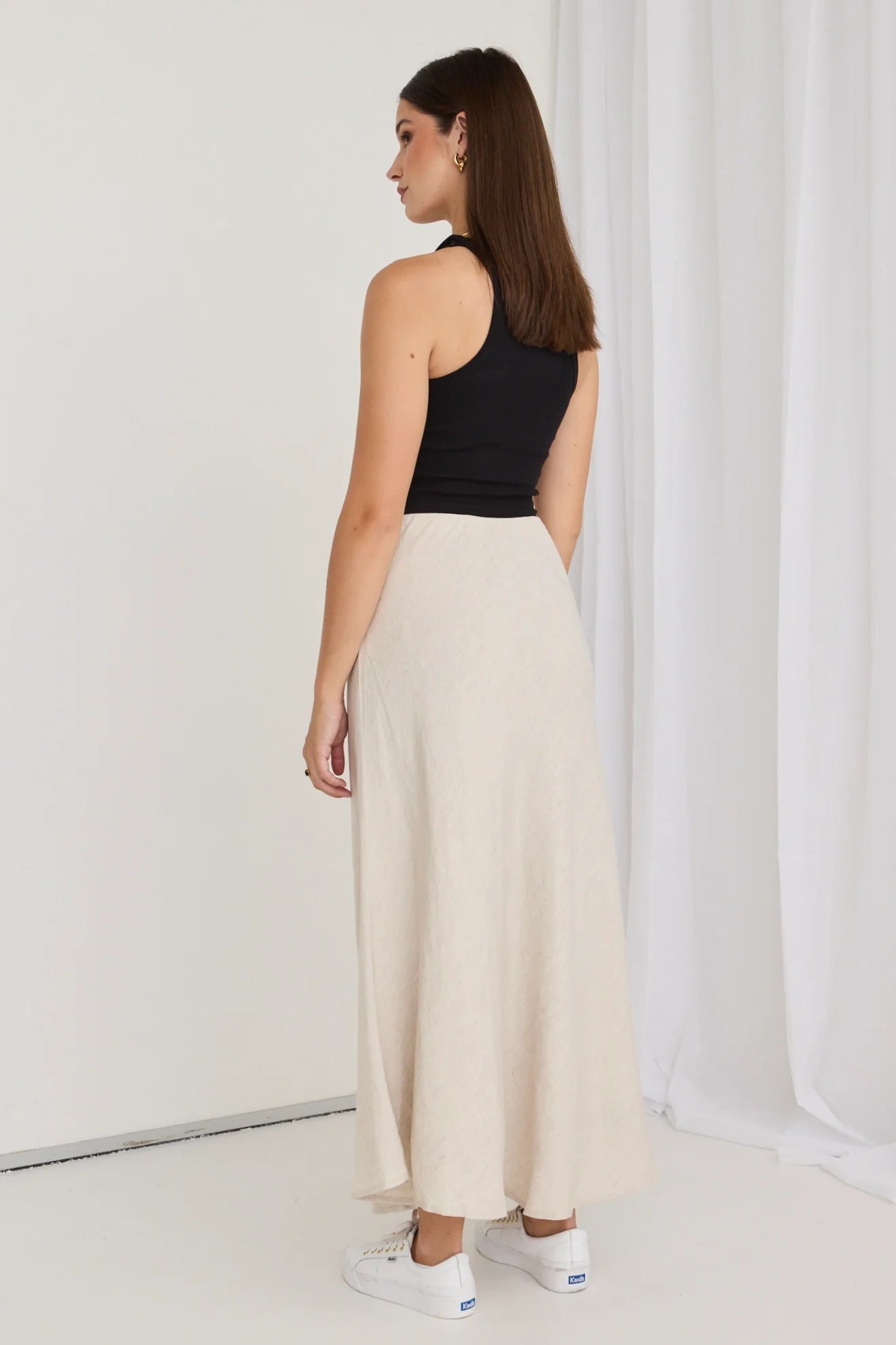 Lagos Linen Maxi Skirt