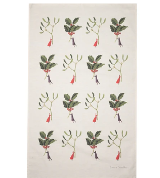 Laura Stoddart Xmas Tea Towel