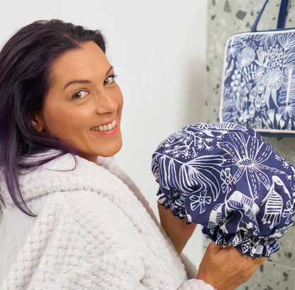 Annabel Trends Linen Shower Cap