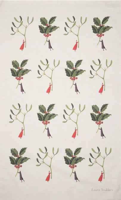 Laura Stoddart Xmas Tea Towel
