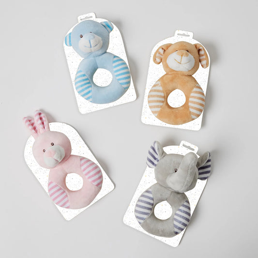 Jiggle & Giggle Animal Rattle - Assorted Colours