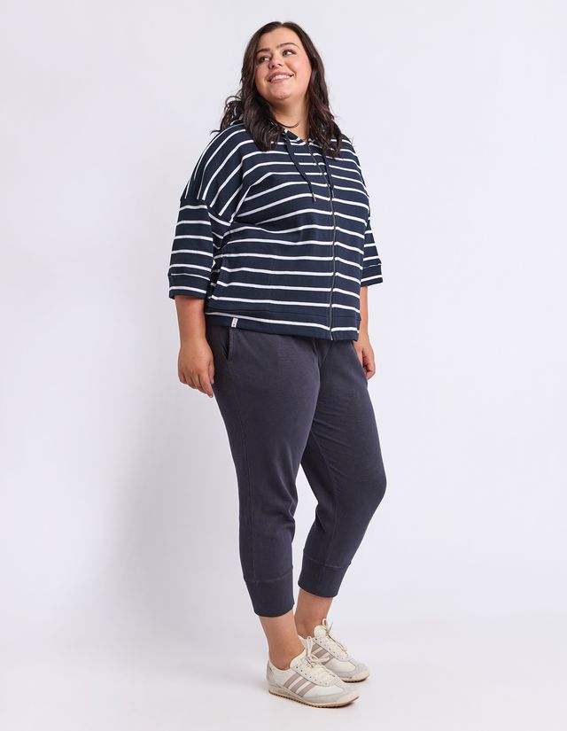 Elm Beachy Striped Hoodie