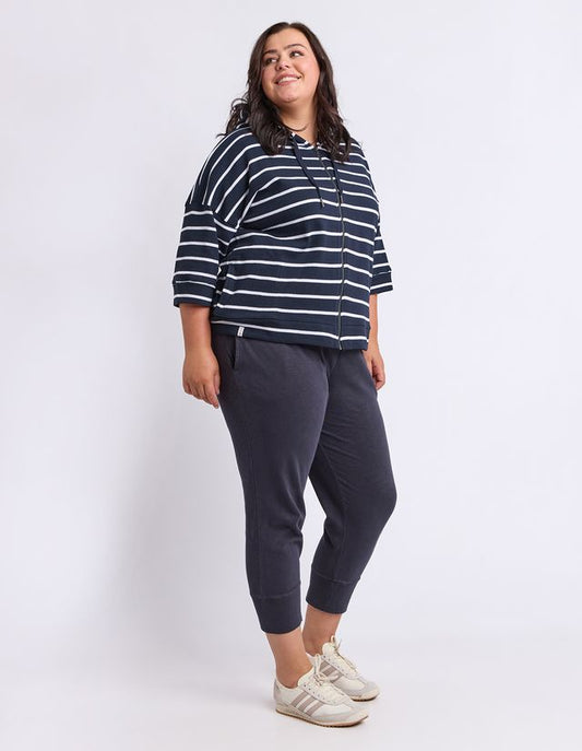 Elm Beachy Striped Hoodie