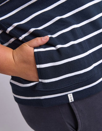 Elm Beachy Striped Hoodie