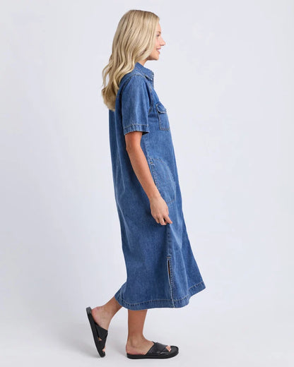 Elm Ayla Midi Denim Dress