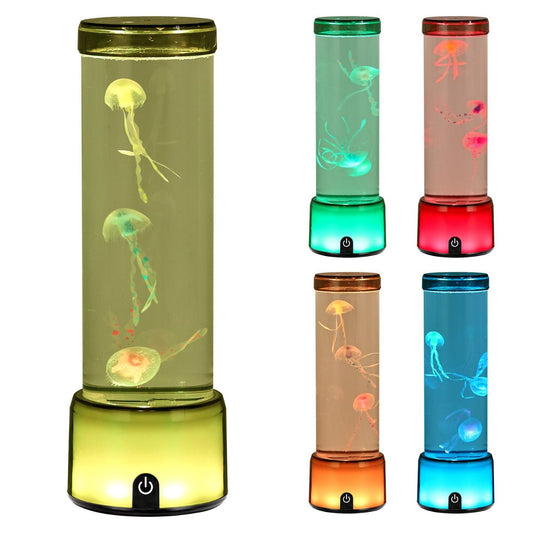 Cotton Candy LED Jellyfish Lamp