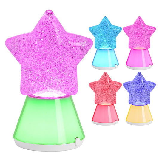 Cotton Candy Glitter Lamp