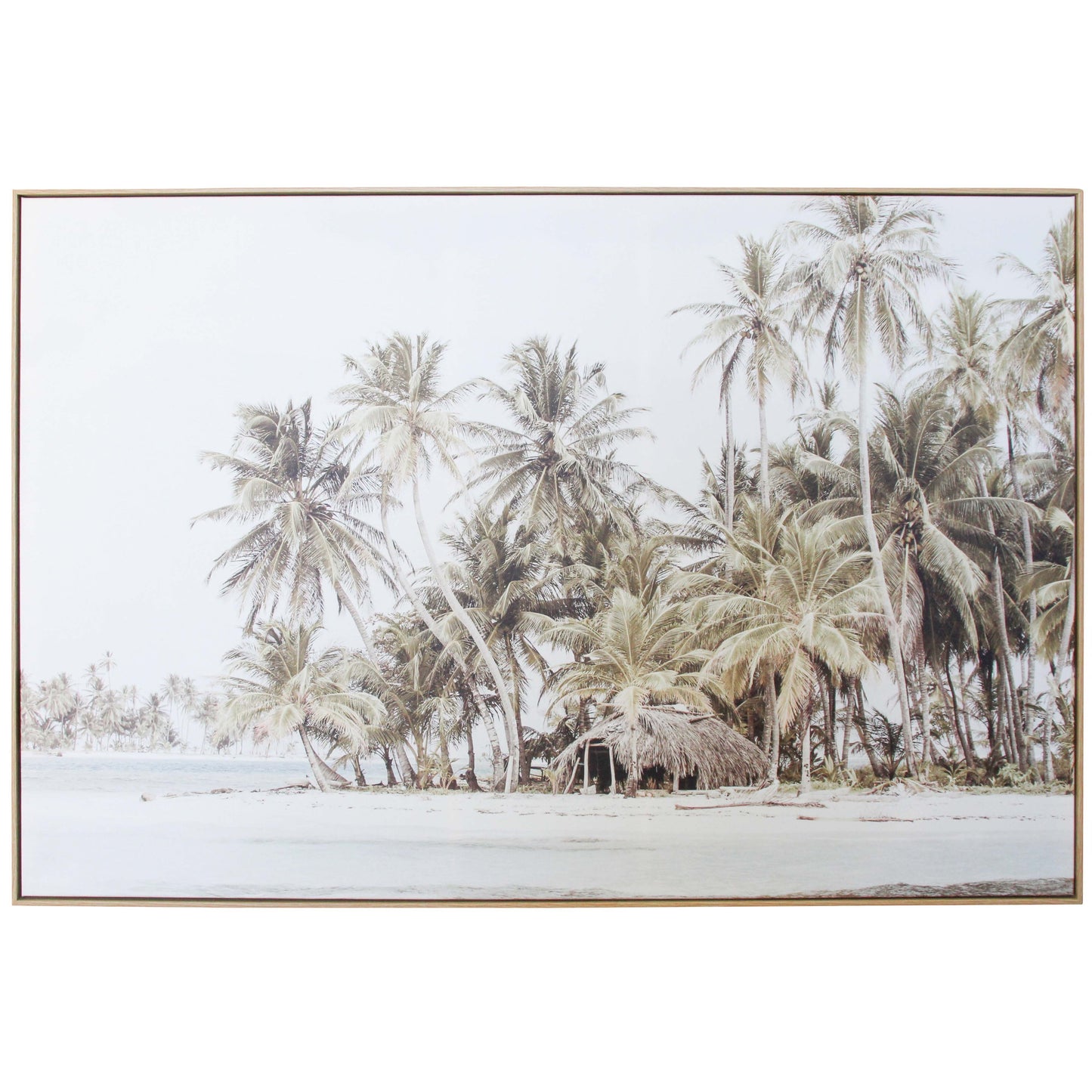 Lavida Framed Canvas Tiki Hut
