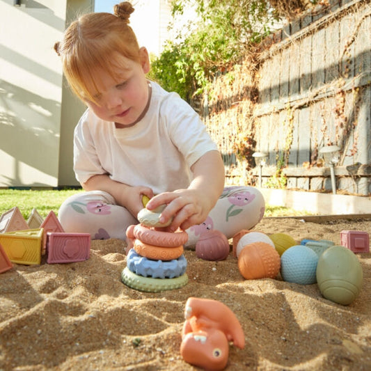 Jiggle & Giggle Eco-Friendly Dinosaur Stacker