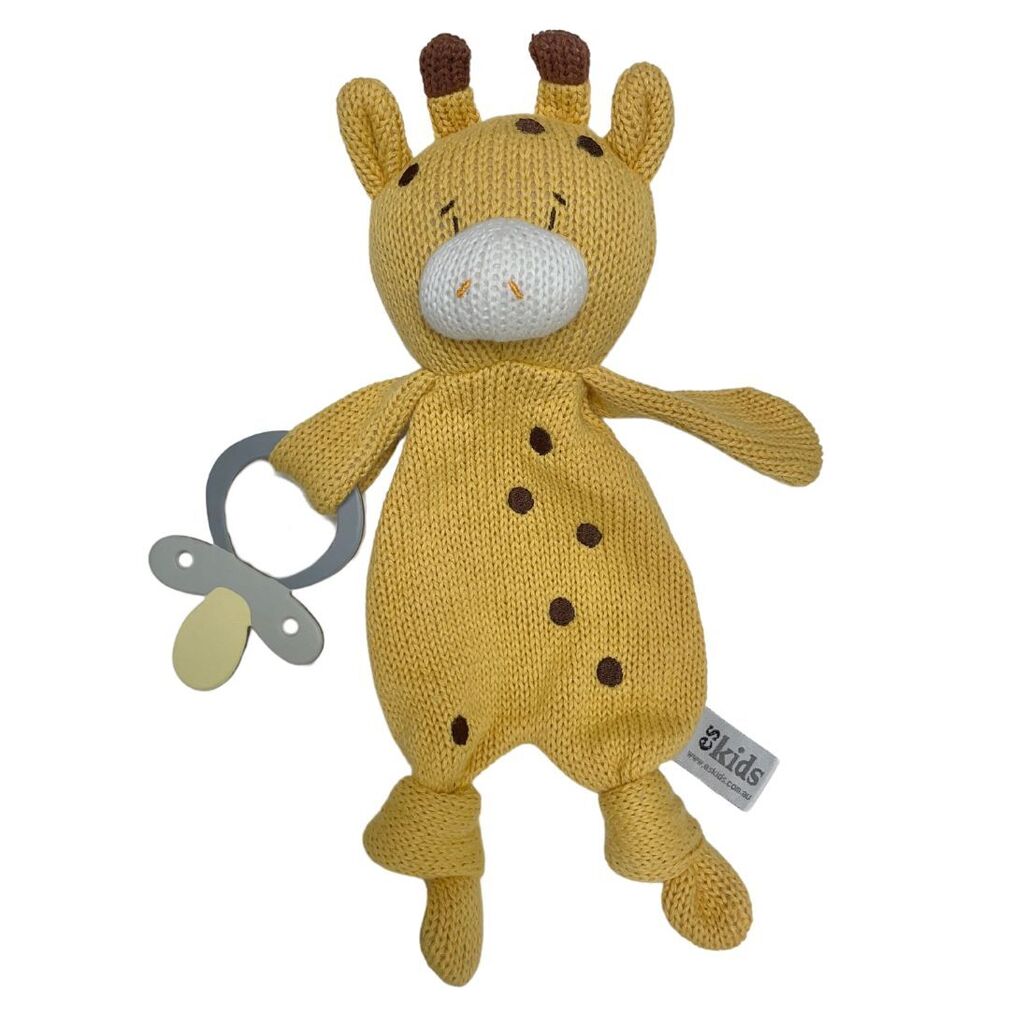 ES Kids Eco Knitted Comforter With Dummy Holder - various designs