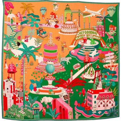 Maison Fanli Silk Scarf 50x50