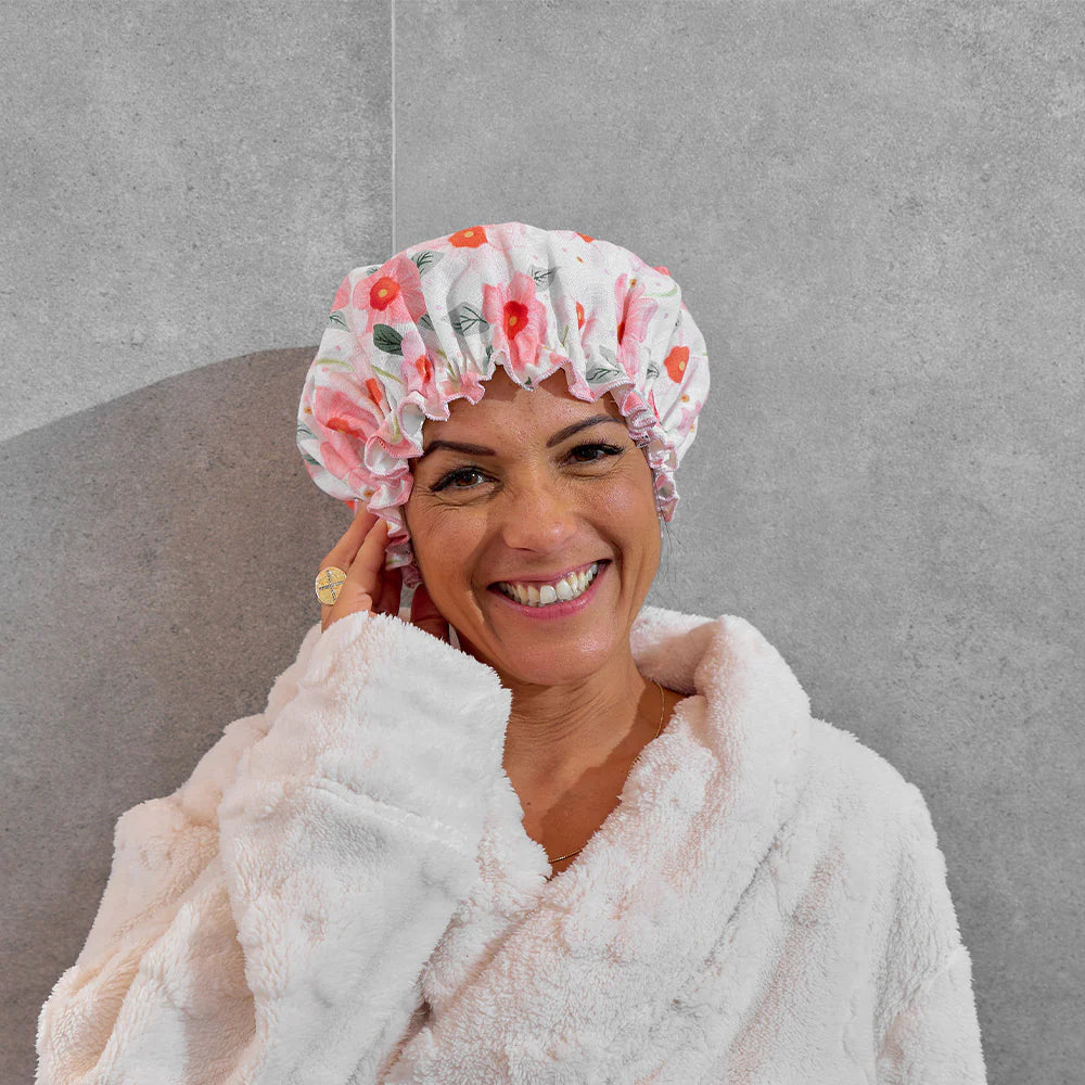 Annabel Trends Linen Shower Cap