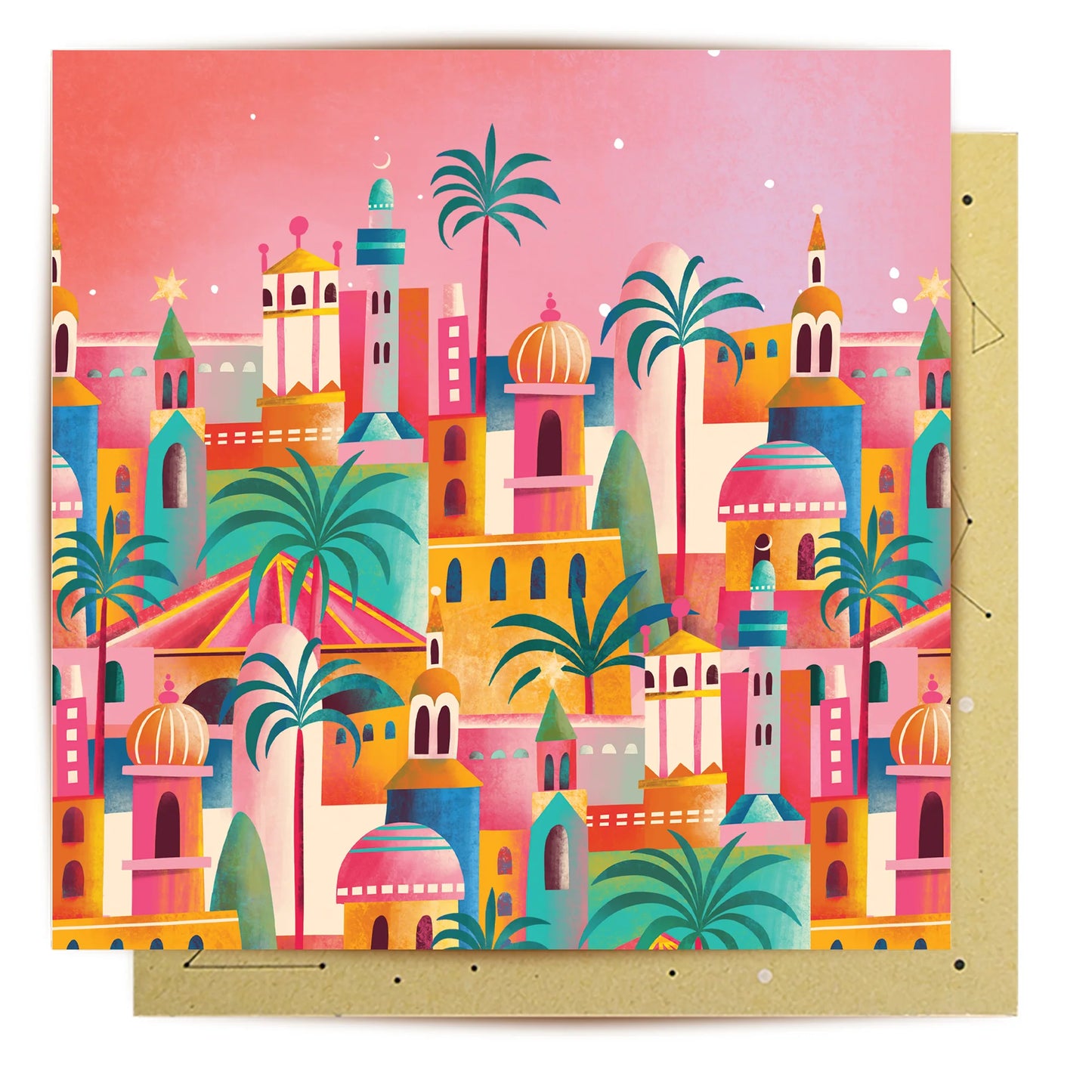 Greeting Card - Marrakesh Colourful View