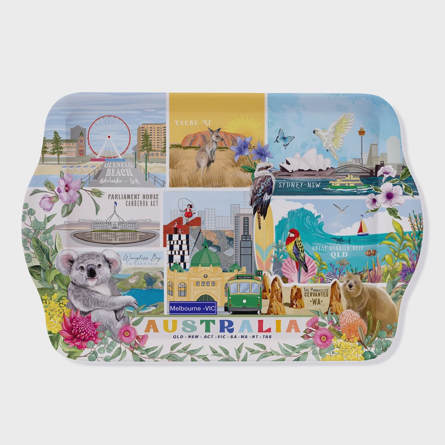La La Land Melamine Tray - various designs